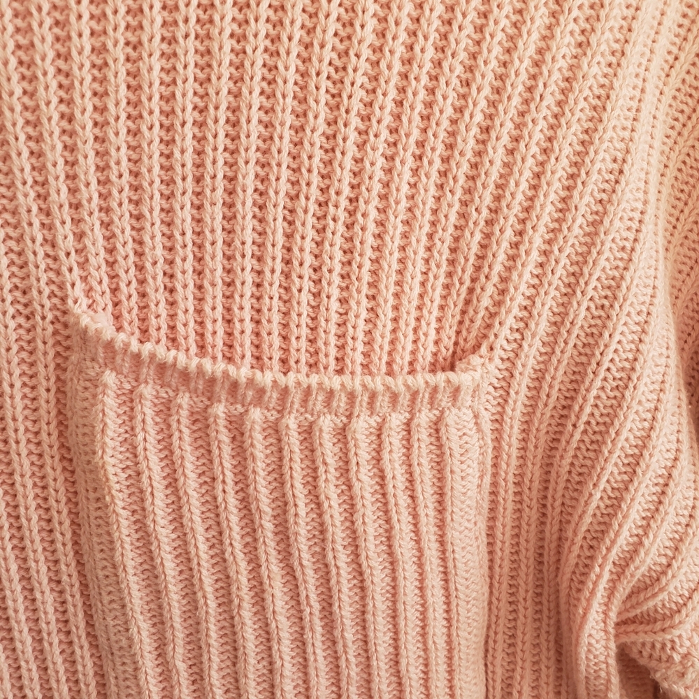 Vintage Clifford&Wills  Women Light Rose Cotton Relaxed  Sweater. FINAL SALE - - Picture 10 of 11